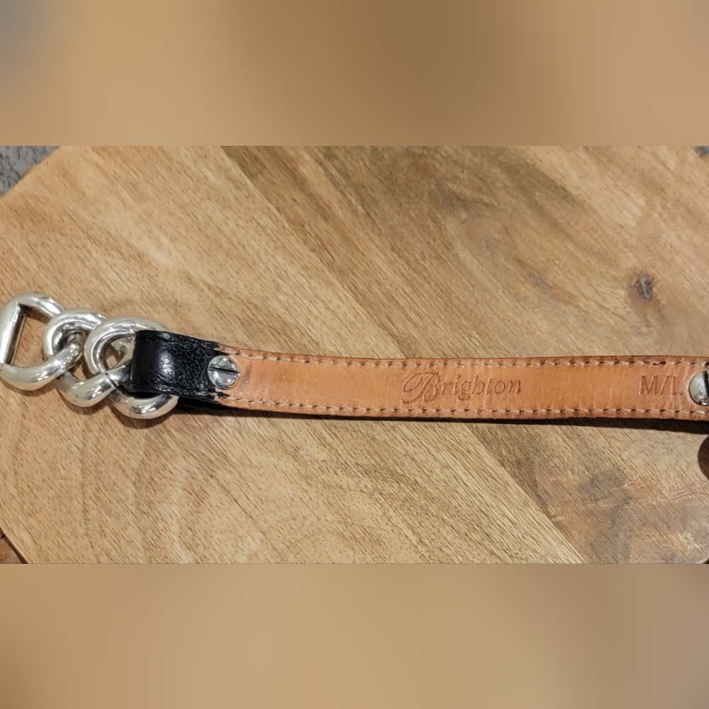 Brighton Segovia Cadiz black leather bracelet - Picture 5 of 9